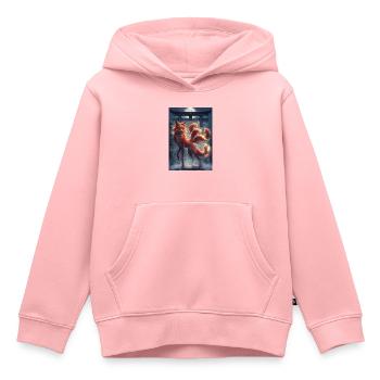 Fuchsfee China Mythologie Geschenk - Kinder Premium Organic Hoodie - Rosa - Vorne - AI Model Kid Female (0cm)
