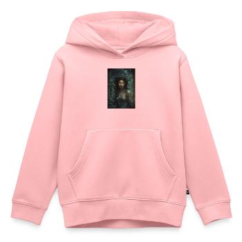 Méduse Mythologie Mythe Cadeau - Sweat Premium à capuche enfant bio - rose - Devant - AI Model Kid Female (0cm)