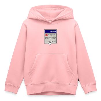 404 Personality Not Loaded – Retro Nerd Humor - Kinder Premium Organic Hoodie - Rosa - Vorne - AI Model Kid Female (0cm)
