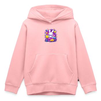 Kuschelbunny im Zuckersturm - Kinder Premium Organic Hoodie - Rosa - Vorne - AI Model Kid Female (0cm)