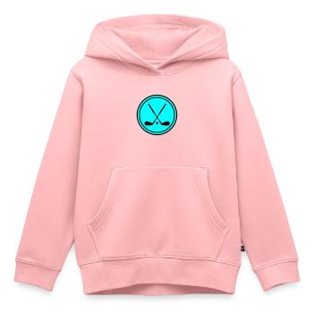 Symbole du golf - Sweat Premium à capuche enfant bio - rose - Devant - AI Model Kid Female (0cm)