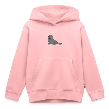 Seal Animal Comic - Kids Premium Organic Hoodie - rose - Front - AI Model Kid Female (0cm)