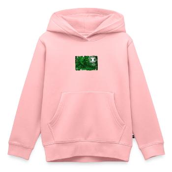 eiche mit lebensbaum grün - Kinder Premium Organic Hoodie - Rosa - Vorne - AI Model Kid Female (0cm)