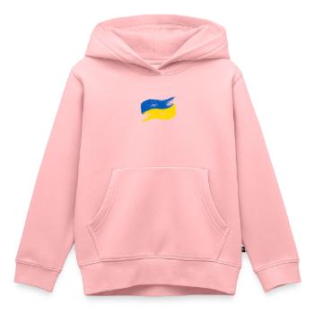 Ukraine Flagge - Kinder Premium Organic Hoodie - Rosa - Vorne - AI Model Kid Female (0cm)