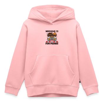 Picnic Lover Pique-Panier de nourriture Date de pique- - Sweat Premium à capuche enfant bio - rose - Devant - AI Model Kid Female (0cm)