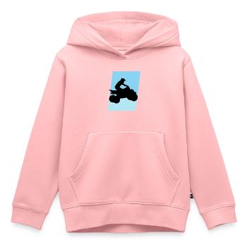 Quad Motorsport ATV Quad - Kinder Premium Organic Hoodie - Rosa - Vorne - AI Model Kid Female (0cm)