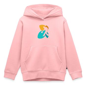 Bowling Boule de bowling Cornets de bowling - Sweat Premium à capuche enfant bio - rose - Devant - AI Model Kid Female (0cm)