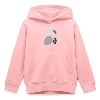 Parachutisme en chute libre - Sweat Premium à capuche enfant bio - rose - Devant - AI Model Kid Female (0cm)