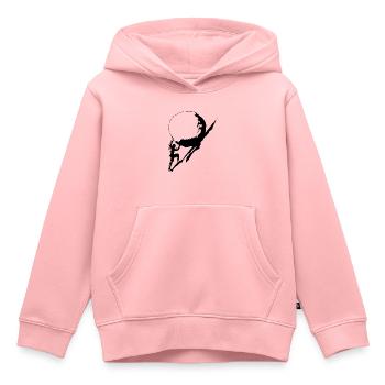 Starker Mann - Kinder Premium Organic Hoodie - Rosa - Vorne - AI Model Kid Female (0cm)