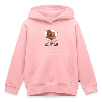 Bär Braunbär - Kinder Premium Organic Hoodie - Rosa - Vorne - AI Model Kid Female (0cm)