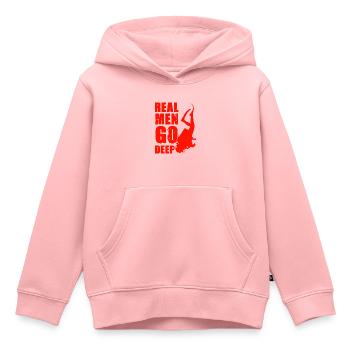 tauchen spaß - Kinder Premium Organic Hoodie - Rosa - Vorne - AI Model Kid Female (0cm)