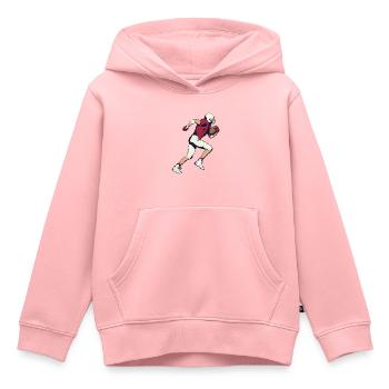 Football player - Kids Premium Organic Hoodie - rose - Front - AI Model Kid Female (0cm)