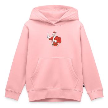 Weihnachtsmann - Kinder Premium Organic Hoodie - Rosa - Vorne - AI Model Kid Female (0cm)