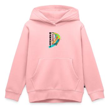 Kabaddi Champ - Sweat Premium à capuche enfant bio - rose - Devant - AI Model Kid Female (0cm)