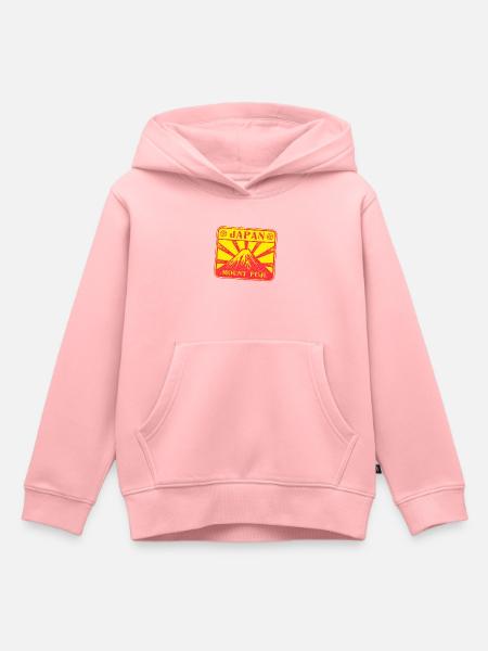 Voyage au Japon - Sweat Premium à capuche enfant bio - rose