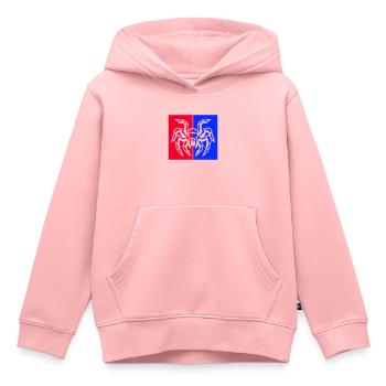 spinne spider - Kinder Premium Organic Hoodie - Rosa - Vorne - AI Model Kid Female (0cm)