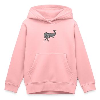 Octopus Whale 2 Fighting Deep Sea Monster Sea Monster - Kids Premium Organic Hoodie - rose - Front - AI Model Kid Female (0cm)