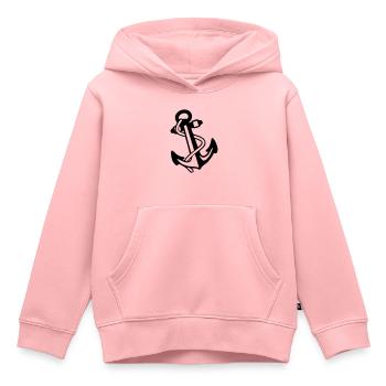 Anker - Kinder Premium Organic Hoodie - Rosa - Vorne - AI Model Kid Female (0cm)