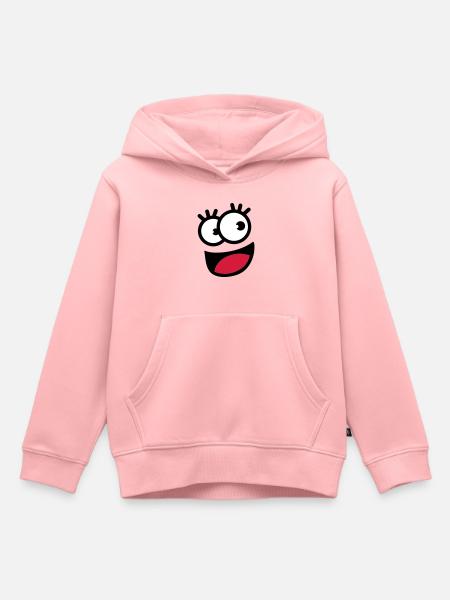 funnyface - Kids Premium Organic Hoodie - rose