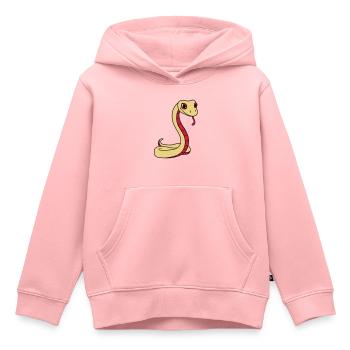 snake face head gecko lizard real reptile - Kids Premium Organic Hoodie - rose - Front - AI Model Kid Female (0cm)
