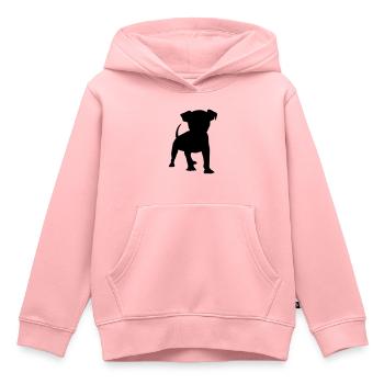 chihuahua - Sweat Premium à capuche enfant bio - rose - Devant - AI Model Kid Female (0cm)