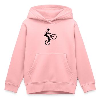Biking - Trial - Kinder Premium Organic Hoodie - Rosa - Vorne - AI Model Kid Female (0cm)