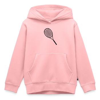 Tennis, Tennisschläger - Kinder Premium Organic Hoodie - Rosa - Vorne - AI Model Kid Female (0cm)