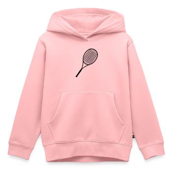Tennis, Tennisschläger - Kinder Premium Organic Hoodie - Rosa - Vorne - AI Model Kid Female (0cm)