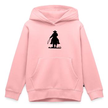 Cowboy - Kids Premium Organic Hoodie - rose - Front - AI Model Kid Female (0cm)