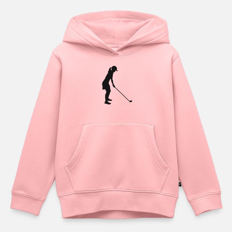 Golf club golf joueuse de golf - Sweat Premium à capuche enfant bio - rose