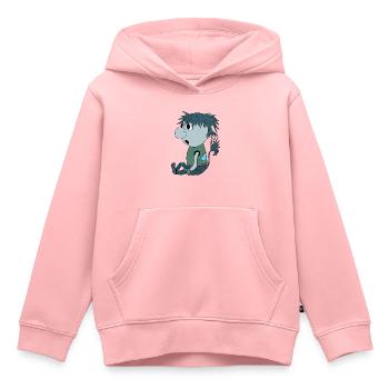 Blue Troll - Kinder Premium Organic Hoodie - Rosa - Vorne - AI Model Kid Female (0cm)