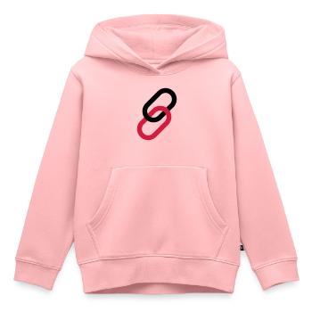 Link als Symbol - Kinder Premium Organic Hoodie - Rosa - Vorne - AI Model Kid Female (0cm)