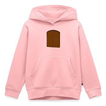 Wooden door - Kids Premium Organic Hoodie - rose - Front - AI Model Kid Female (0cm)