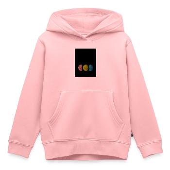 Mond - Kinder Premium Organic Hoodie - Rosa - Vorne - AI Model Kid Female (0cm)
