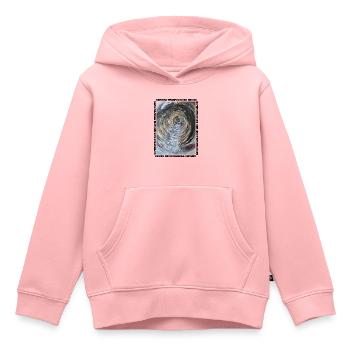 Eine andere Dimension bunte Straße - Kinder Premium Organic Hoodie - Rosa - Vorne - AI Model Kid Female (0cm)