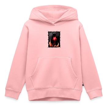Halloween Nacht Teufel - Kinder Premium Organic Hoodie - Rosa - Vorne - AI Model Kid Female (0cm)