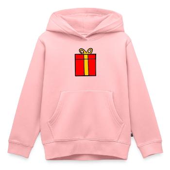 Cadeau - Sweat Premium à capuche enfant bio - rose - Devant - AI Model Kid Female (0cm)