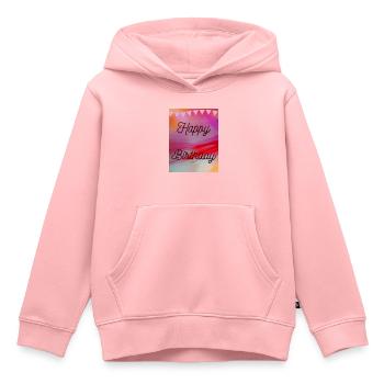 ALLES GUTE ZUM GEBURTSTAG, ALLES GUTE ZUM GEBURTSTAG, GEBURTSTAG, GEBURTSTAG - Kinder Premium Organic Hoodie - Rosa - Vorne - AI Model Kid Female (0cm)