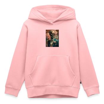 Ghotische Klasse - Kinder Premium Organic Hoodie - Rosa - Vorne - AI Model Kid Female (0cm)