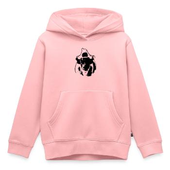 BUFFALO - Kids Premium Organic Hoodie - rose - Front - AI Model Kid Female (0cm)