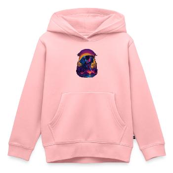 Labrador wears sunglasses - Kids Premium Organic Hoodie - rose - Front - AI Model Kid Female (0cm)