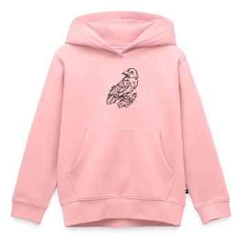 Cooler Rabe, tolles Geschenk Rabenfan - Kinder Premium Organic Hoodie - Rosa - Vorne - AI Model Kid Female (0cm)
