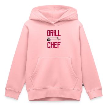 Grill Chef - Kids Premium Organic Hoodie - rose - Front - AI Model Kid Female (0cm)