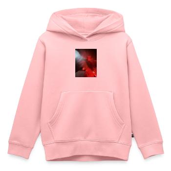 Red vibe - Kinder Premium Organic Hoodie - Rosa - Vorne - AI Model Kid Female (0cm)