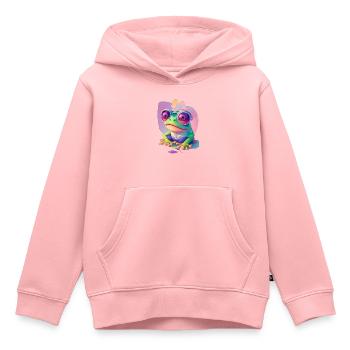 crazy Frog - Kinder Premium Organic Hoodie - Rosa - Vorne - AI Model Kid Female (0cm)