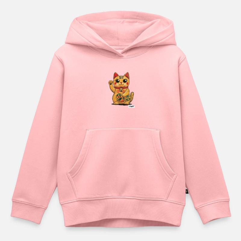 Winka - Sweat Premium à capuche enfant bio - rose