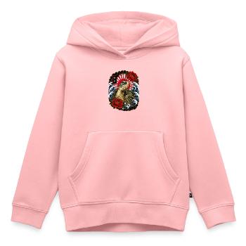 Schildkröte im japanischen Irezumi Stil - Kinder Premium Organic Hoodie - Rosa - Vorne - AI Model Kid Female (0cm)
