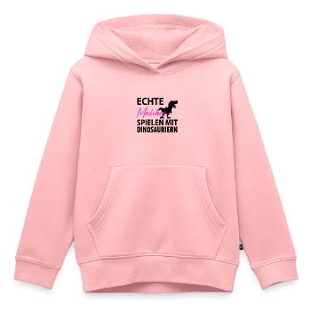 Paläontologie Dinosaurier - Kinder Premium Organic Hoodie - Rosa - Vorne - AI Model Kid Female (0cm)