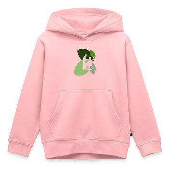 Coiffeur Apprenti Coiffeur - Sweat Premium à capuche enfant bio - rose - Devant - AI Model Kid Female (0cm)