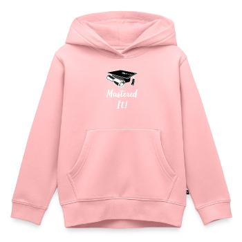 Masterisé IV - Sweat Premium à capuche enfant bio - rose - Devant - AI Model Kid Female (0cm)